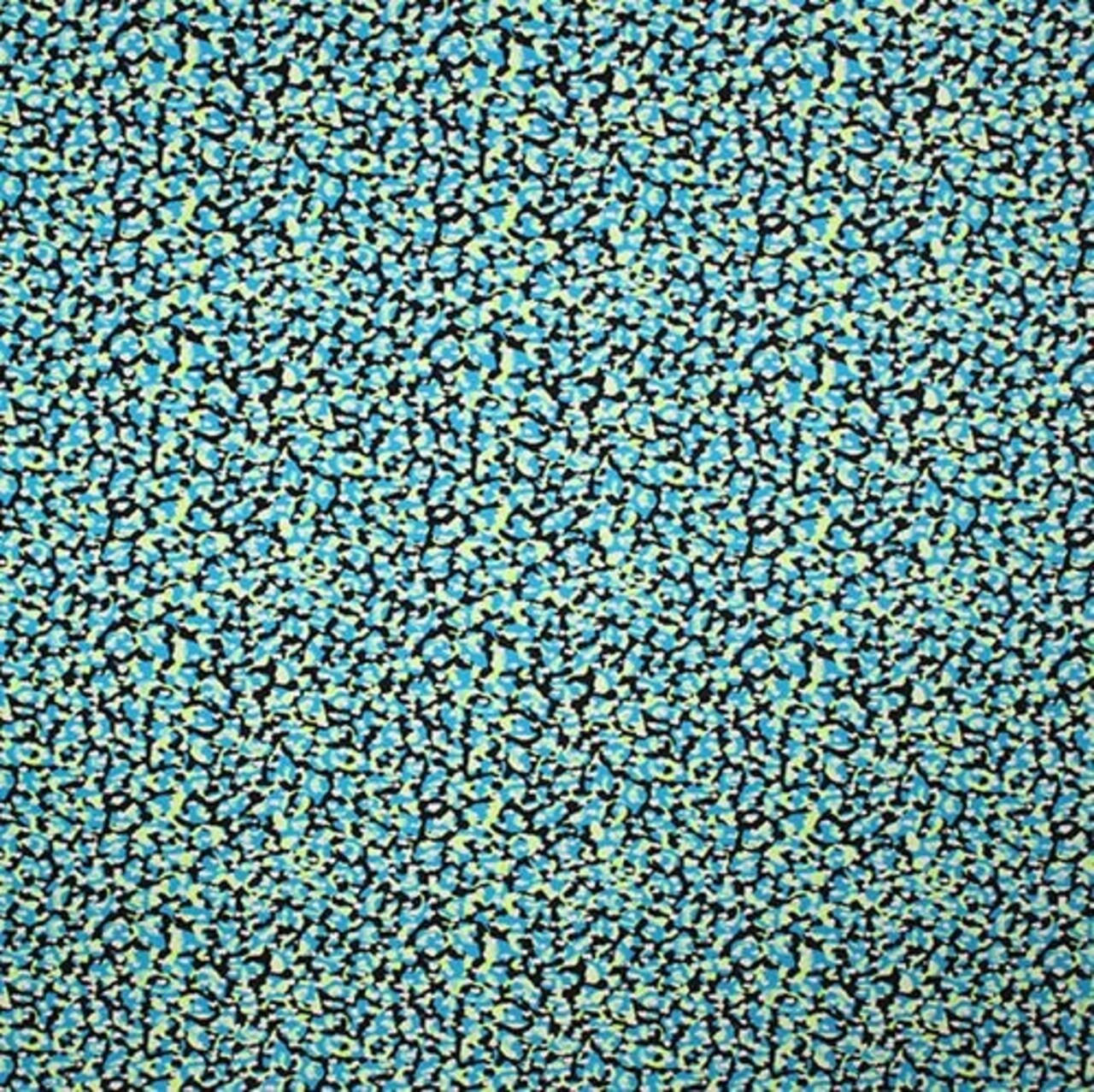 82% Nylon & 18% Spandex Blue Vibe Printed Spandex Fabric 55/56" Width